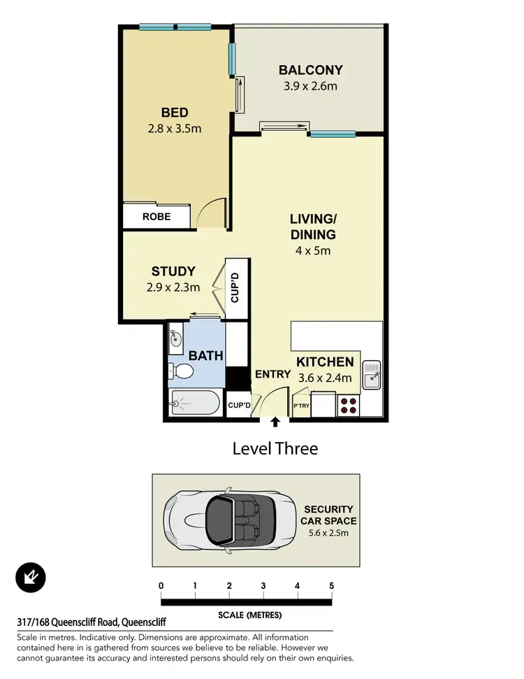 Floorplan of Homely apartment listing, 317/168 Queenscliff Road, Queenscliff NSW 2096