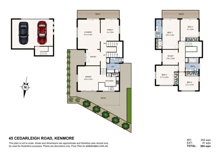 Floorplan of Homely house listing, 45 Cedarleigh Road, Kenmore QLD 4069