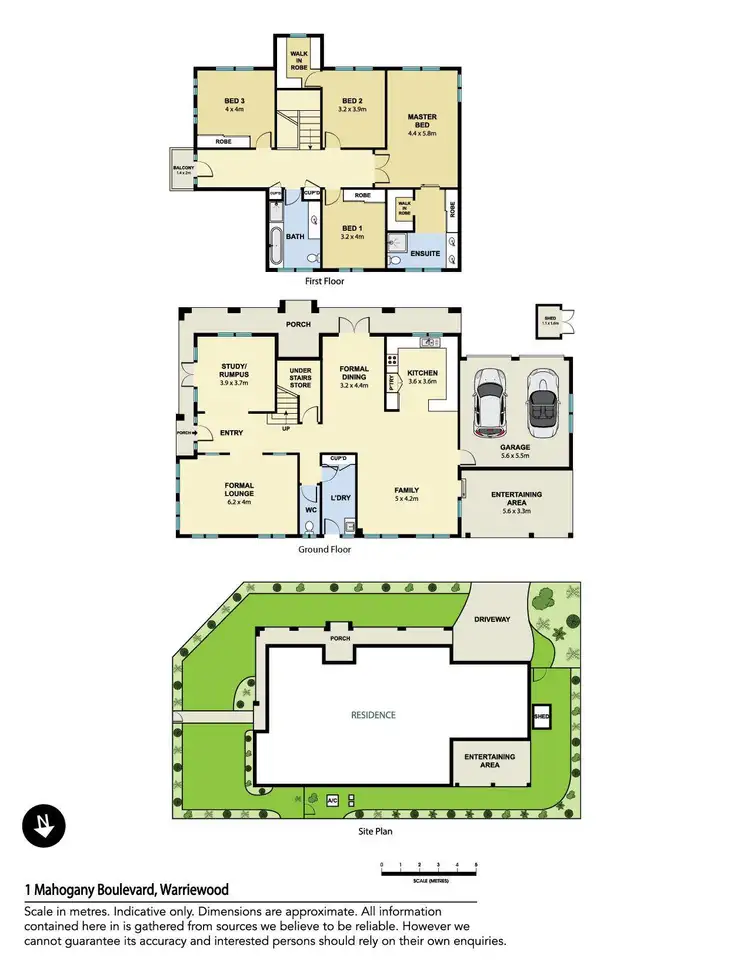 Floorplan of Homely house listing, 1 Mahogany Boulevard, Warriewood NSW 2102