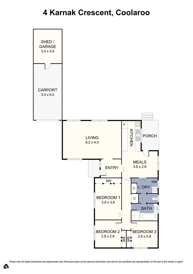 Floorplan of Homely house listing, 4 Karnak Crescent, Coolaroo VIC 3048