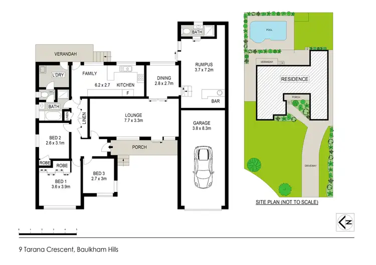 Floorplan of Homely house listing, 9 Tarana Crescent, Baulkham Hills NSW 2153