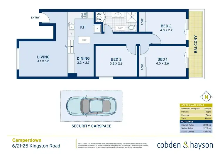Floorplan of Homely apartment listing, 6/21-25 Kingston Road, Camperdown NSW 2050