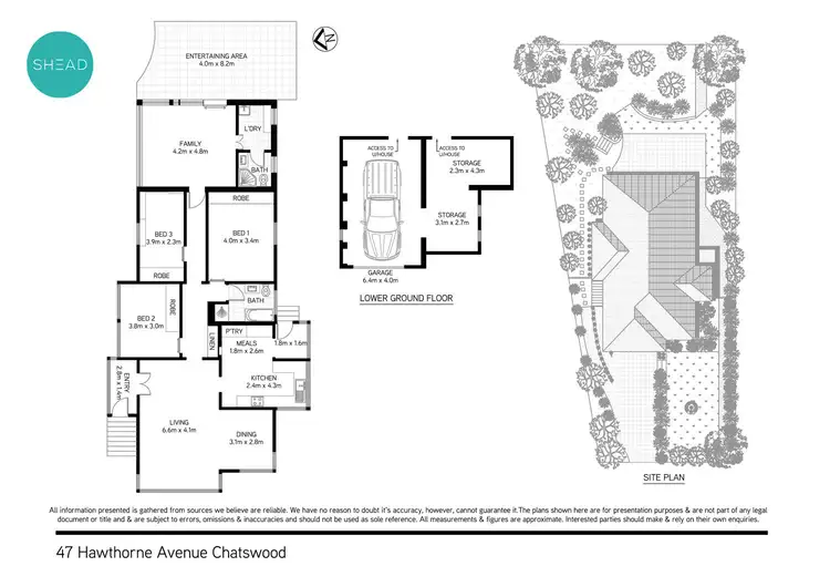 Floorplan of Homely house listing, 47 Hawthorne Avenue, Chatswood NSW 2067