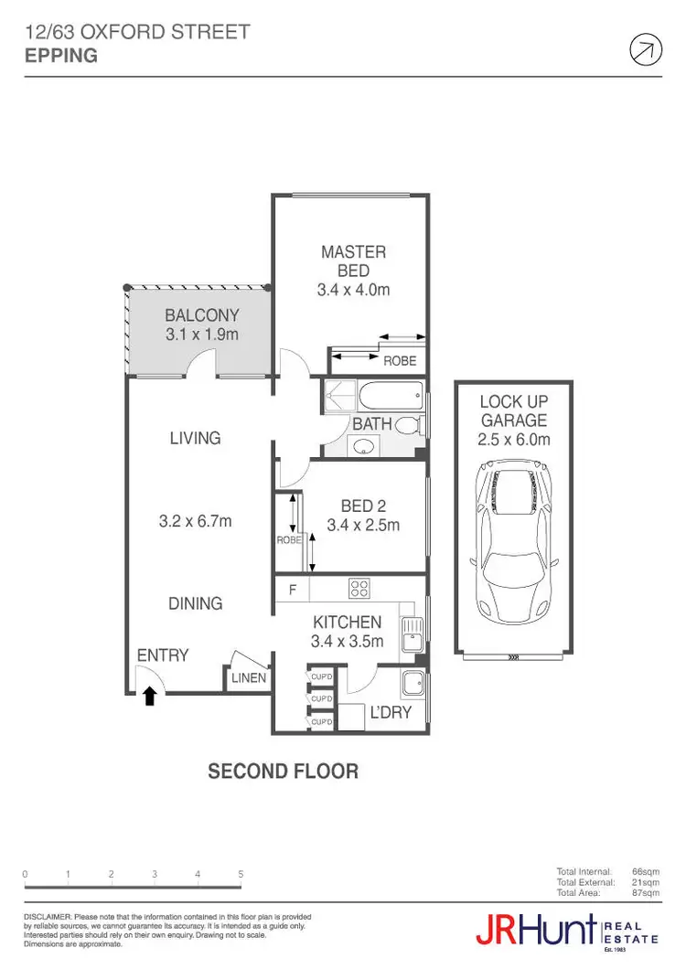 Floorplan of Homely apartment listing, 12/63 Oxford Street, Epping NSW 2121