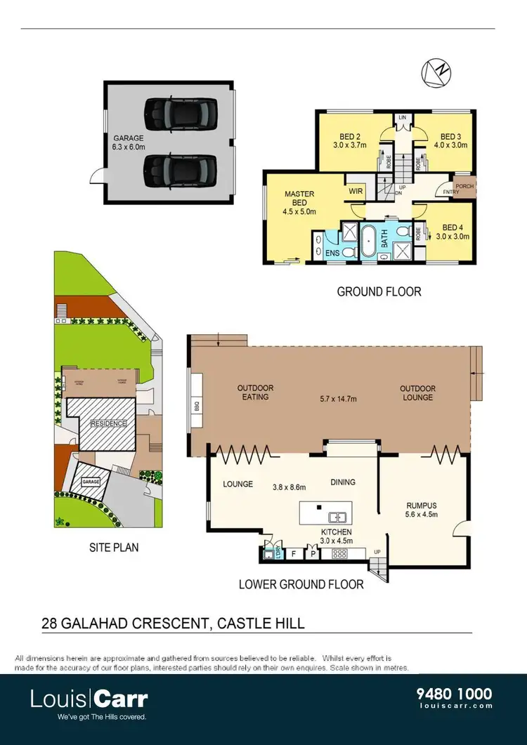Floorplan of Homely house listing, 28 Galahad Crescent, Castle Hill NSW 2154