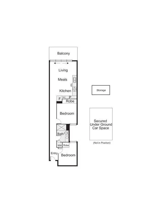 Floorplan of Homely apartment listing, 102/19-20 Nott Street, Port Melbourne VIC 3207