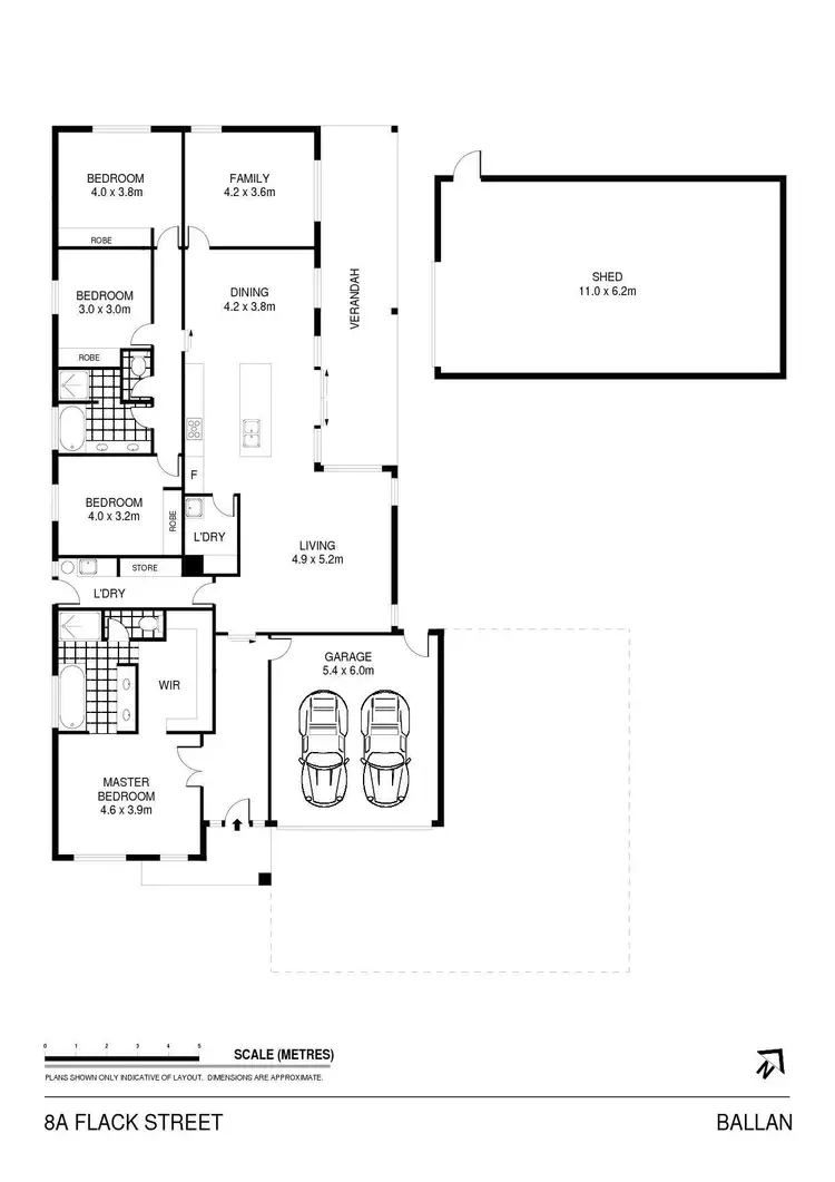 Floorplan of Homely house listing, 8A Flack Street, Ballan VIC 3342