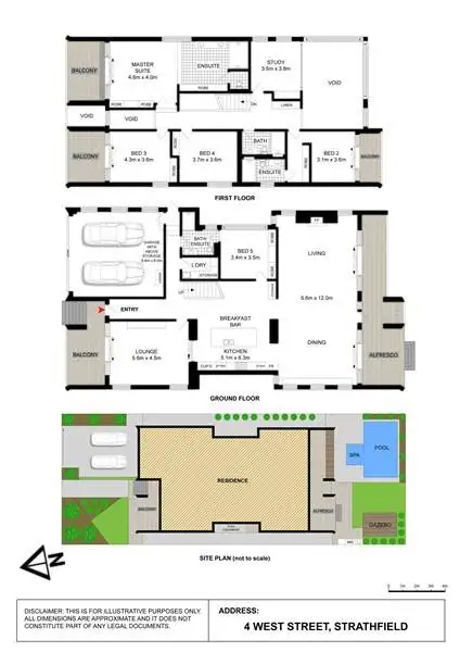 Floorplan of Homely house listing, 4 West Street, Strathfield NSW 2135
