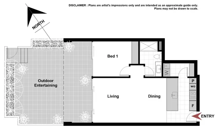 Floorplan of Homely unit listing, 9/21 Dawes Street, Kingston ACT 2604