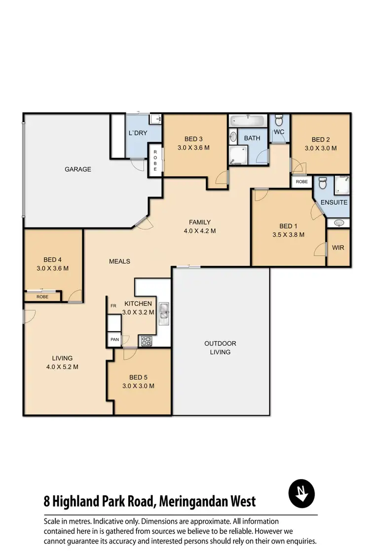 Floorplan of Homely house listing, 8 Highland Park Road, Meringandan West QLD 4352