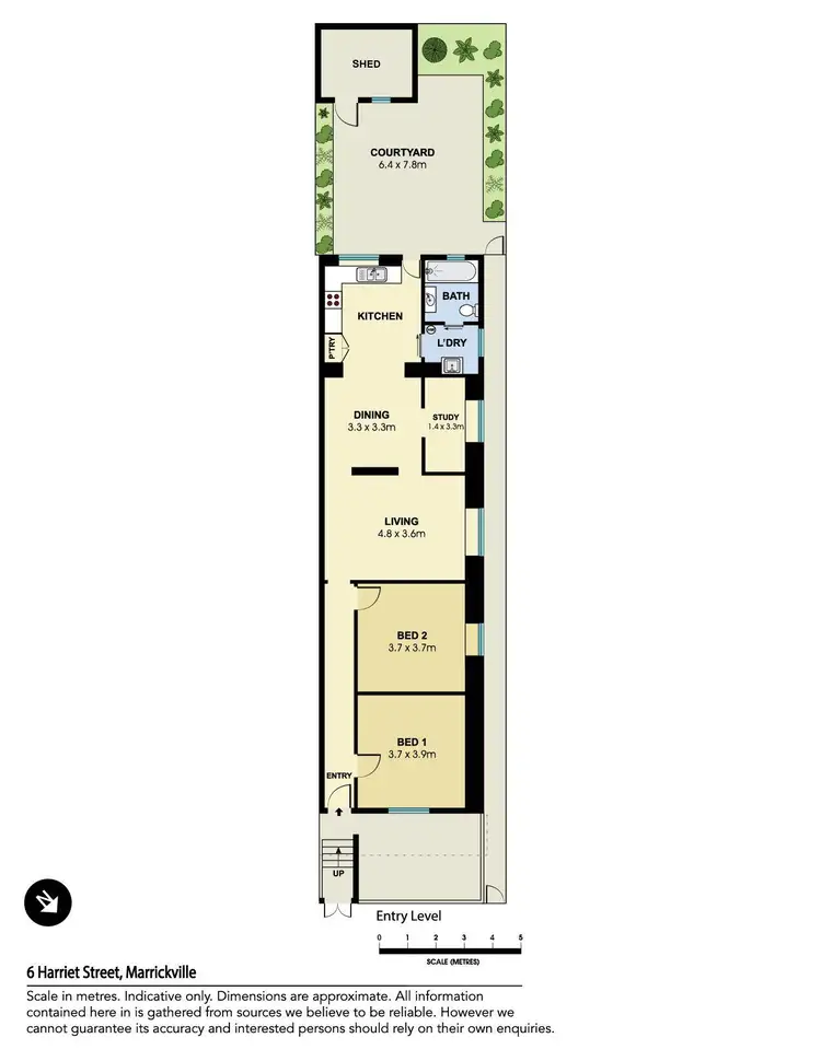 Floorplan of Homely house listing, 6 Harriet Street, Marrickville NSW 2204