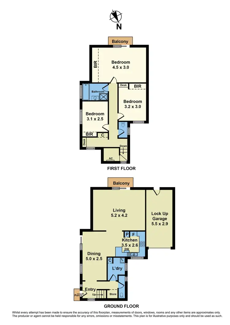 Floorplan of Homely townhouse listing, 2/62 Selwyn Street, Albion VIC 3020