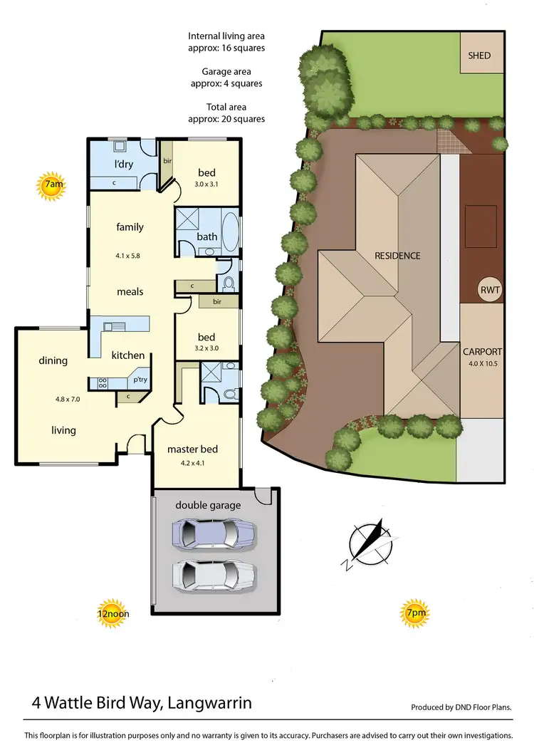 Floorplan of Homely house listing, 4 Wattle Bird Way, Langwarrin VIC 3910