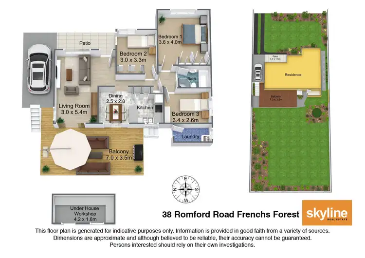 Floorplan of Homely house listing, 38 Romford Road, Frenchs Forest NSW 2086