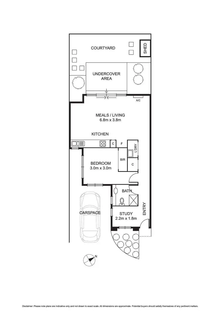 Floorplan of Homely unit listing, 3/7 O'Connor Street, Reservoir VIC 3073