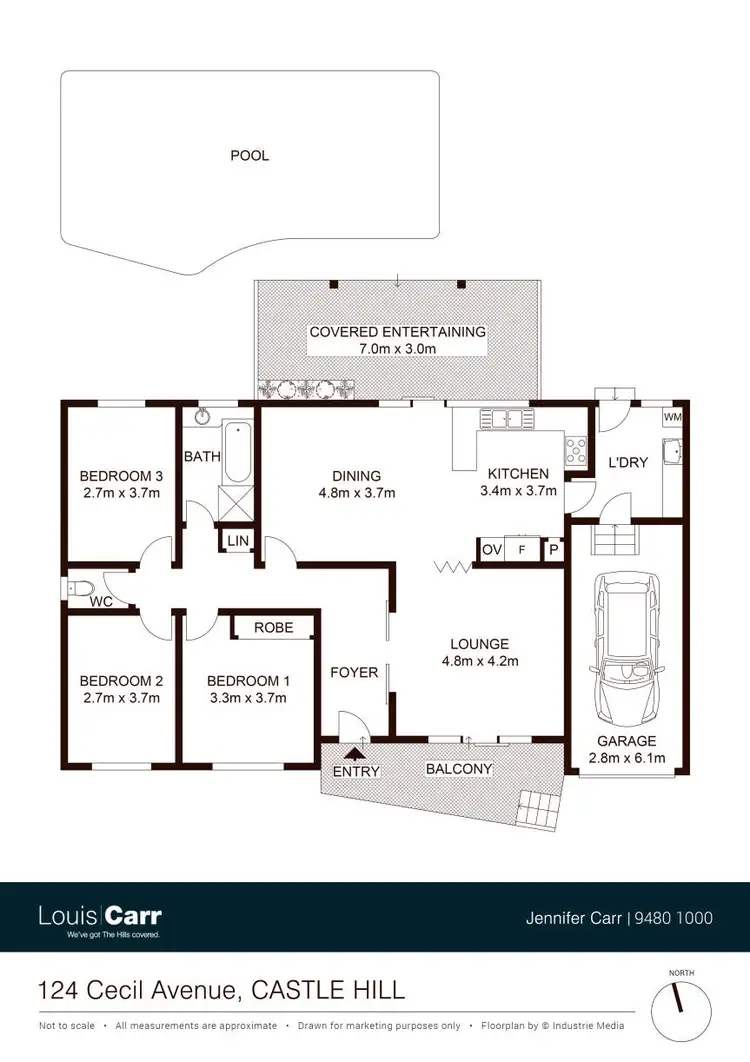 Floorplan of Homely house listing, 124 Cecil Avenue, Castle Hill NSW 2154