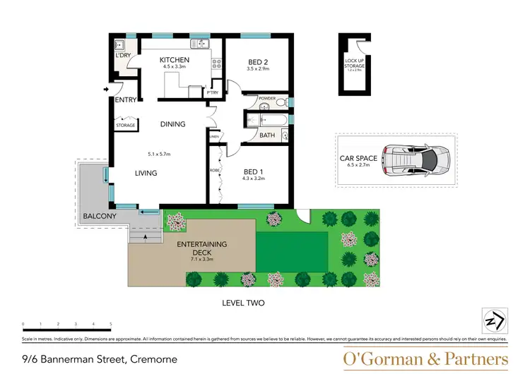 Floorplan of Homely apartment listing, 9/6 Bannerman Street, Cremorne NSW 2090
