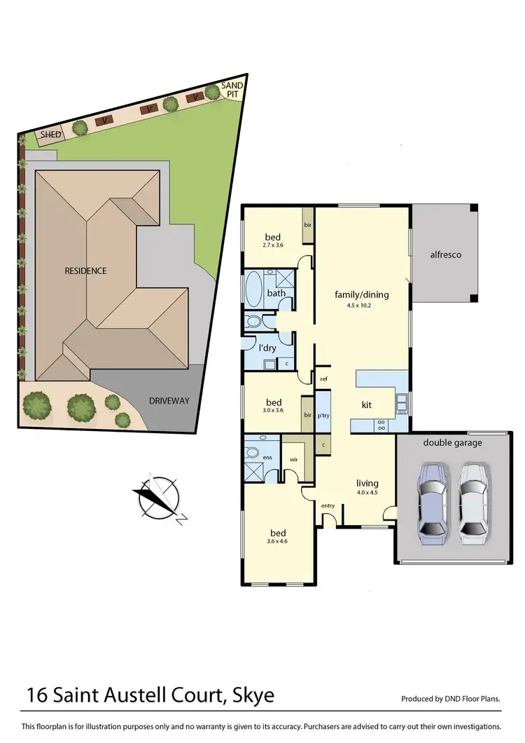 Floorplan of Homely house listing, 16 St Austell Court, Skye VIC 3977