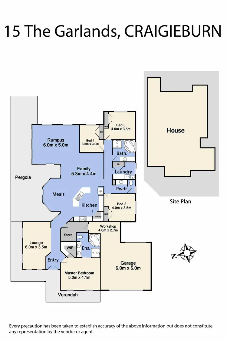 Floorplan of Homely house listing, 15 The Garlands, Craigieburn VIC 3064
