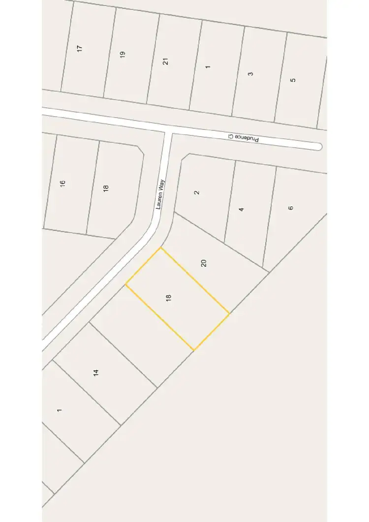 Floorplan of Homely land listing, 18 Lauren Way, Korumburra VIC 3950