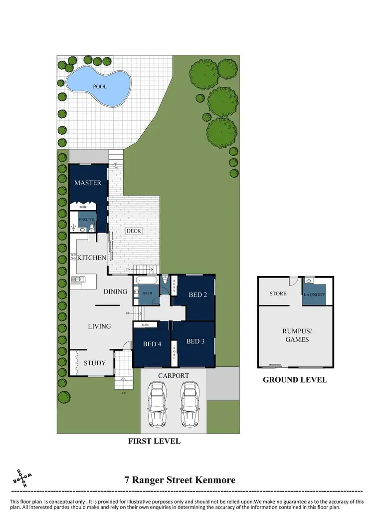 Floorplan of Homely house listing, 7 Ranger Street, Kenmore QLD 4069