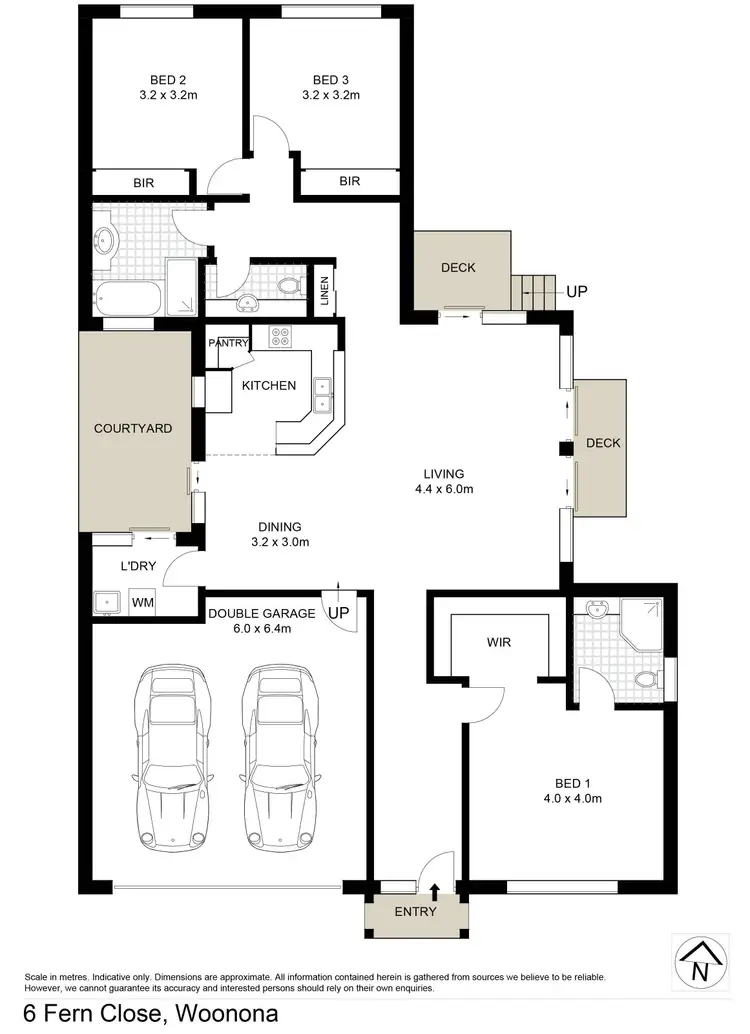Floorplan of Homely house listing, 6 Fern Close, Woonona NSW 2517