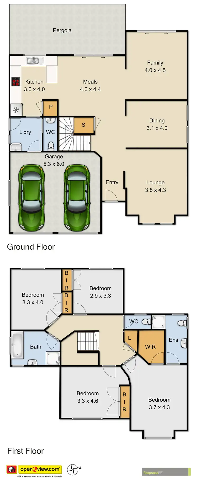 Floorplan of Homely house listing, 8 Forcett Close, West Hoxton NSW 2171