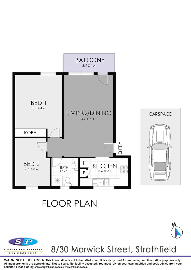 Floorplan of Homely apartment listing, 8/30 Morwick Street, Strathfield NSW 2135