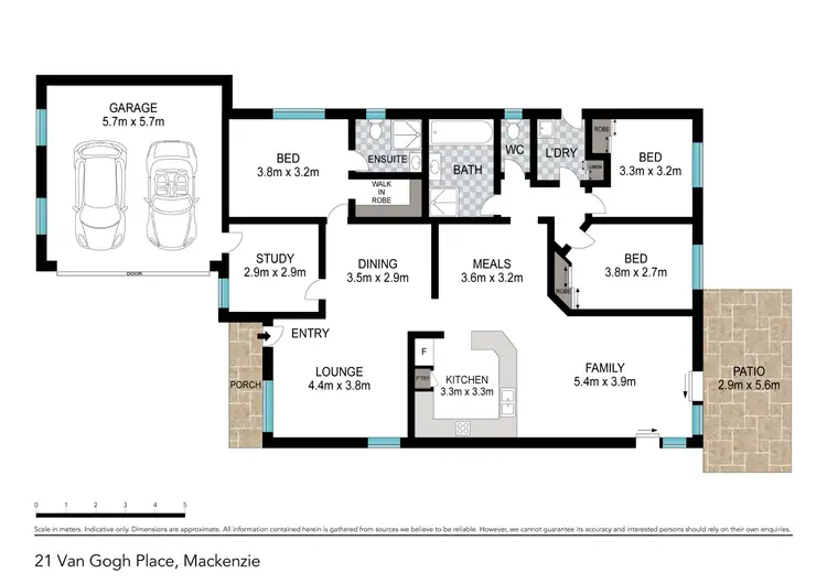 Floorplan of Homely house listing, 21 Van Gogh Place, Mackenzie QLD 4156
