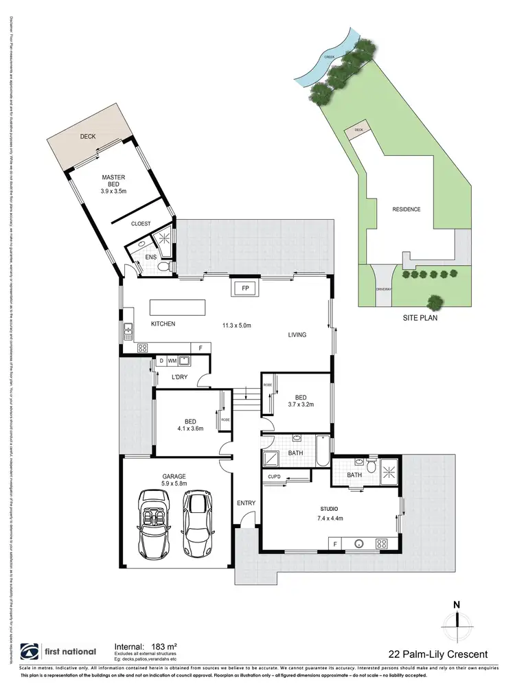 Floorplan of Homely house listing, 22 Palm-Lily Crescent, Bangalow NSW 2479
