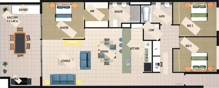 Floorplan of Homely apartment listing, 6/2-10 Kamala Crescent, Casuarina NSW 2487