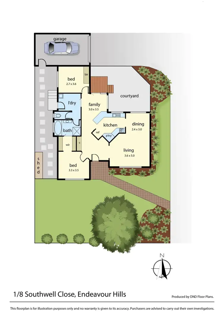 Floorplan of Homely house listing, 1/8 Southwell Close, Endeavour Hills VIC 3802
