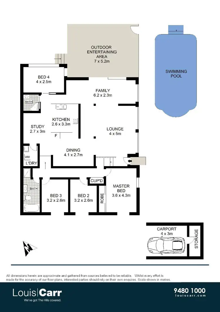 Floorplan of Homely house listing, 7 Greenhill Close, Castle Hill NSW 2154