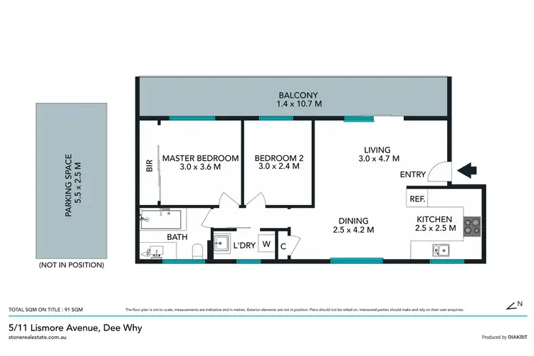 Floorplan of Homely unit listing, 5/11 Lismore Avenue, Dee Why NSW 2099