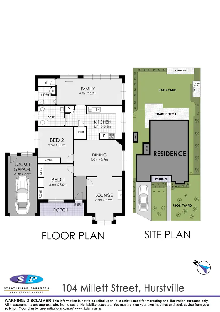Floorplan of Homely house listing, 104 Millett Street, Hurstville NSW 2220