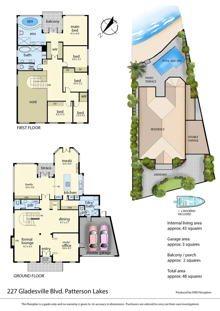 Floorplan of Homely house listing, 227 Gladesville Boulevard, Patterson Lakes VIC 3197