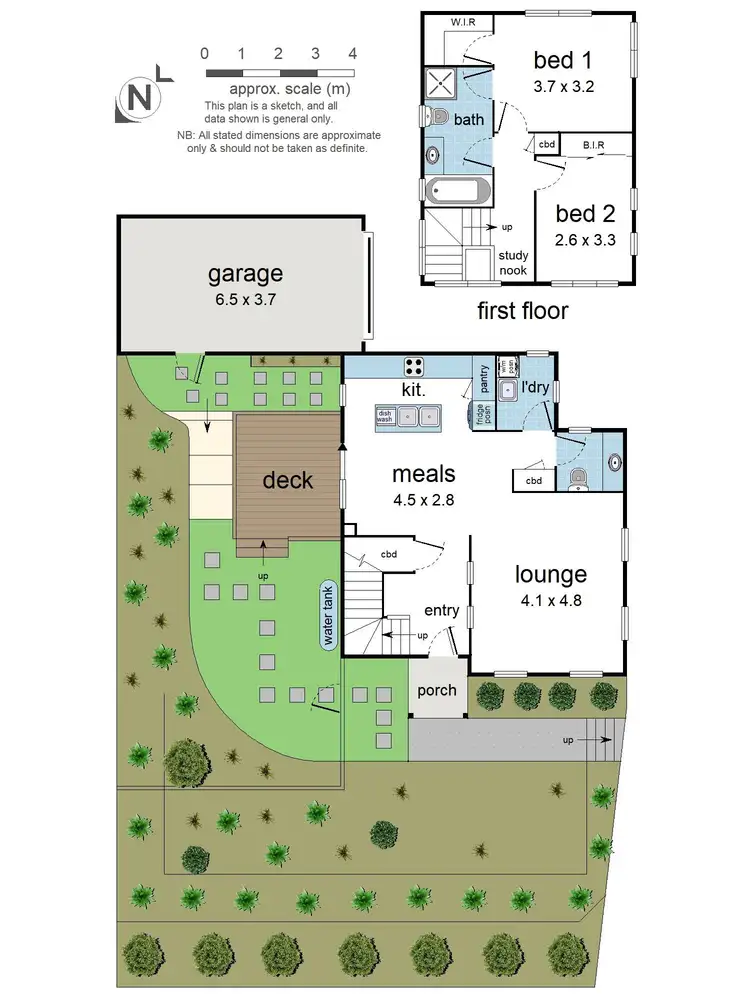 Floorplan of Homely townhouse listing, 1/49 Loughnan Road, Ringwood VIC 3134