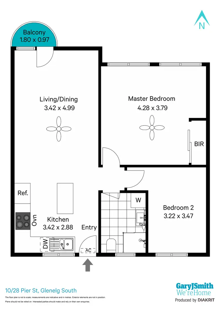 Floorplan of Homely unit listing, 10/28 Pier Street, Glenelg South SA 5045