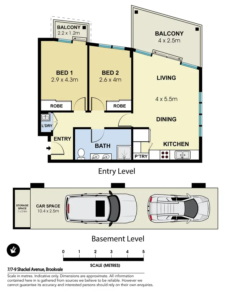 Floorplan of Homely apartment listing, 7/7-9 Shackel Avenue, Brookvale NSW 2100