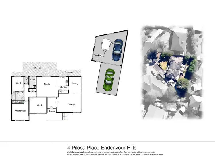 Floorplan of Homely house listing, 4 Pilosa Place, Endeavour Hills VIC 3802