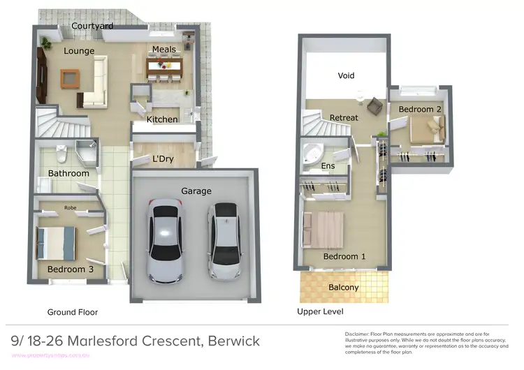 Floorplan of Homely house listing, 9/18 - 26 Marlesford Crescent, Berwick VIC 3806