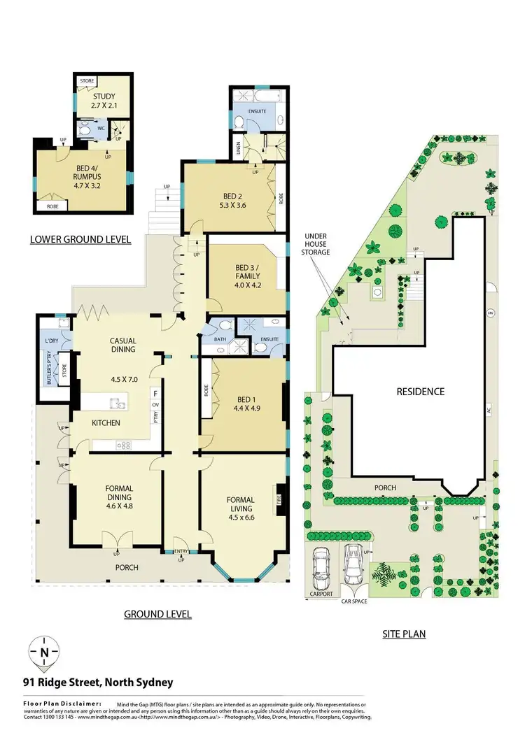 Floorplan of Homely house listing, 91 Ridge Street, North Sydney NSW 2060
