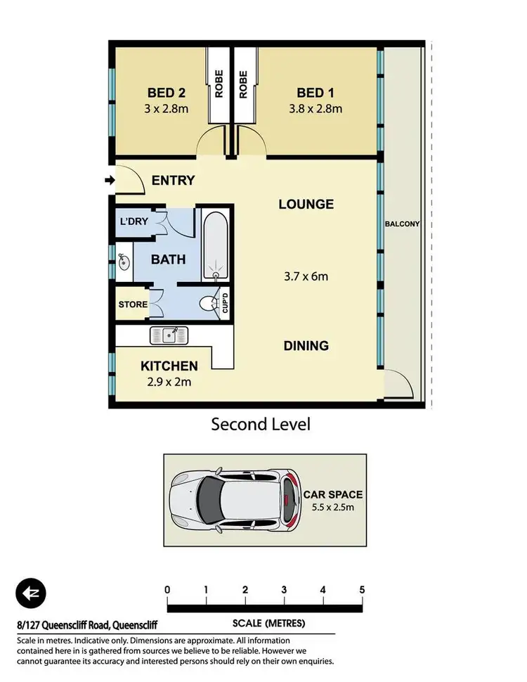 Floorplan of Homely apartment listing, 8/127 Queenscliff Road, Queenscliff NSW 2096