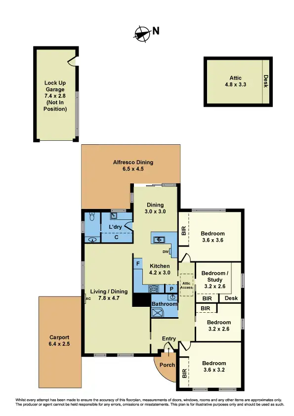 Floorplan of Homely house listing, 3 McLeod Street, Sunshine North VIC 3020