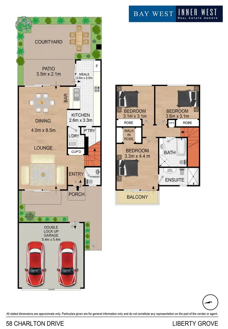 Floorplan of Homely townhouse listing, 58 Charlton Drive, Liberty Grove NSW 2138