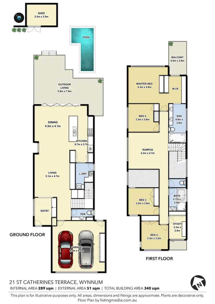 Floorplan of Homely house listing, 21 St Catherines Terrace, Wynnum QLD 4178