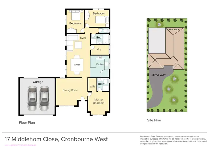 Floorplan of Homely house listing, 17 Middleham Close, Cranbourne West VIC 3977