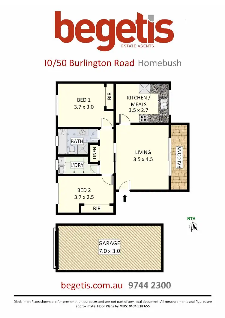 Floorplan of Homely block of units listing, 50 Burlington Road, Homebush NSW 2140