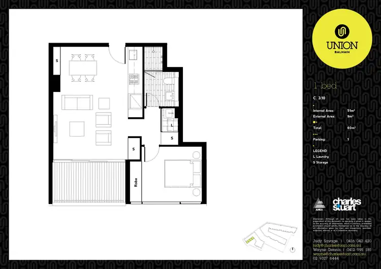 Floorplan of Homely apartment listing, 310/124 Terry Street, Rozelle NSW 2039