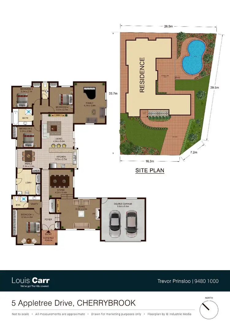 Floorplan of Homely house listing, 5 Appletree Drive, Cherrybrook NSW 2126